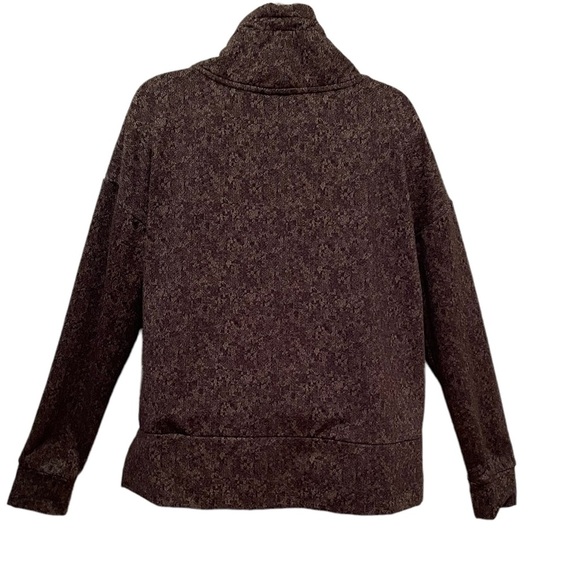 Mondetta Women’s Pullover Fleece Cowl Neck Crop Shirt  Sweatshirt size Large - Picture 7 of 9